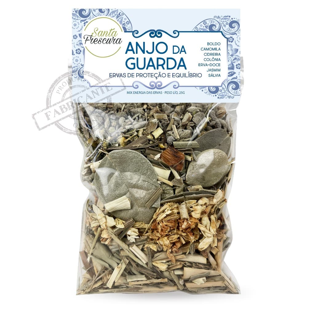 Mix Banho de Ervas Completo Anjo da Guarda Leveza Tranquilidade Paz