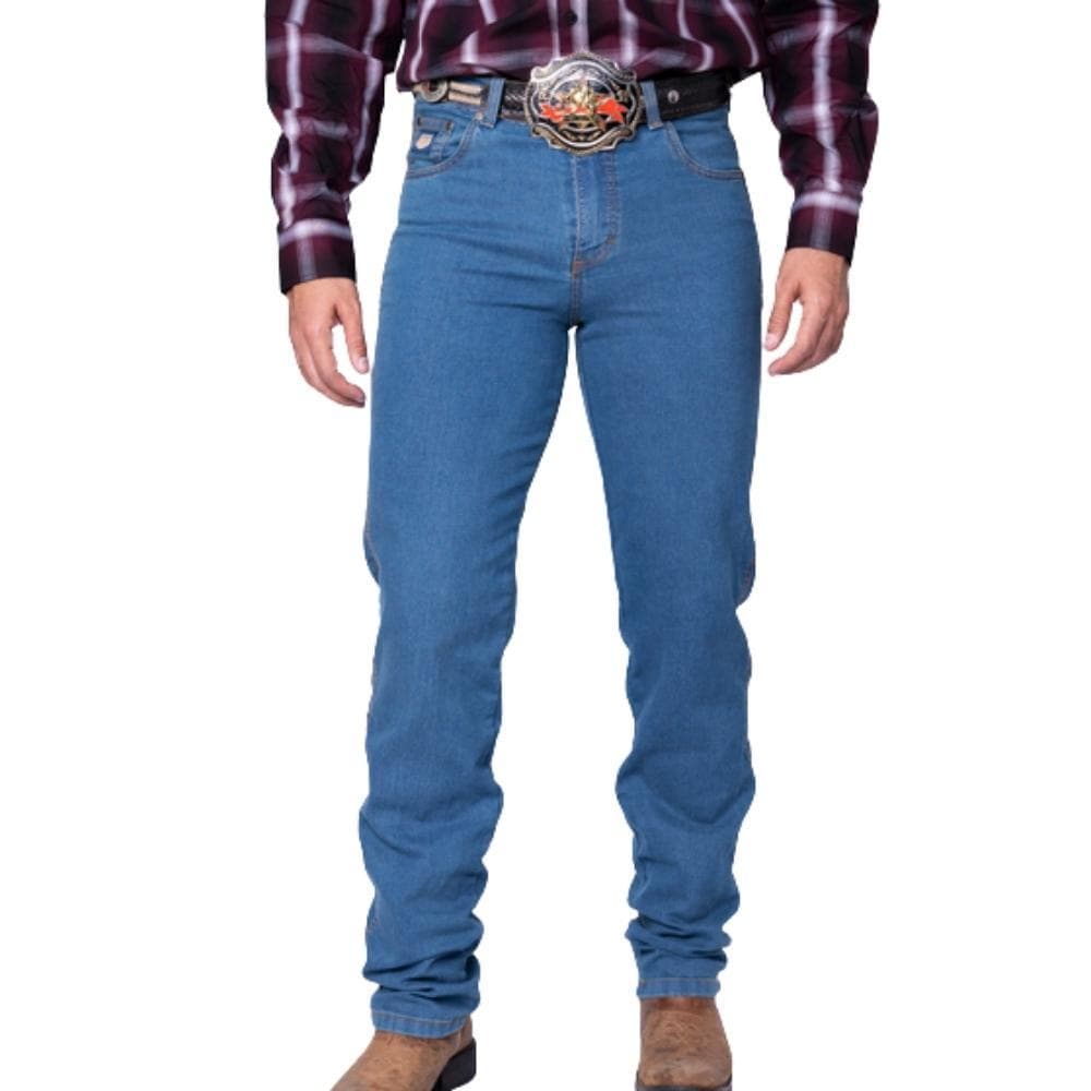 Calça Country Masculina Jeans Reta Tradicional Com Elastano - Conforto e Durabilidade