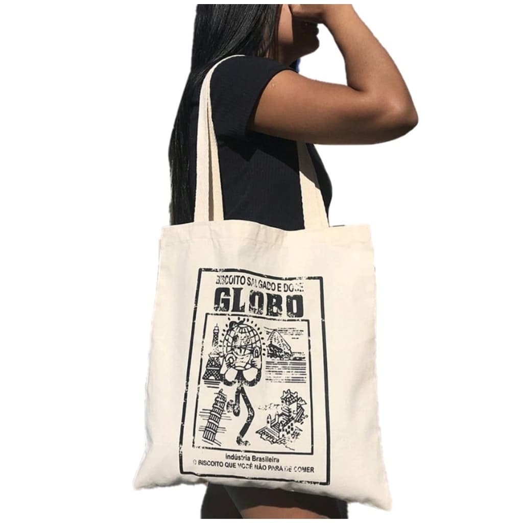 Bolsa Ecobag Biscoito O Globo Praia Piscina Passeio Verão Unissex
