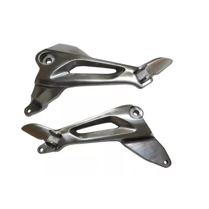 Par Suporte Pedaleira Bacalhau Honda Cg Titan 150 Mix/fan 150  polido