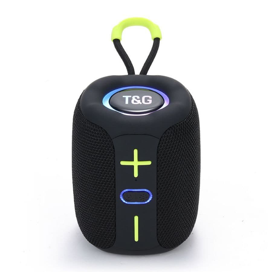 CAIXA DE SOM  8W Bluetooth Speaker, LED Halo Light, 1200mAh Rechargeable Battery