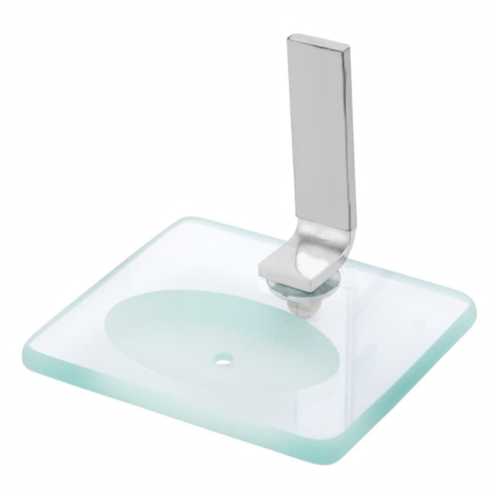 Saboneteira Luxo Porta Sabonete Para Banheiro Quadrado Vidro