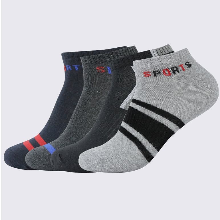 Kit 6 Pares Meia Cano Curto Soquete Dia a Dia Estampadas Masculina