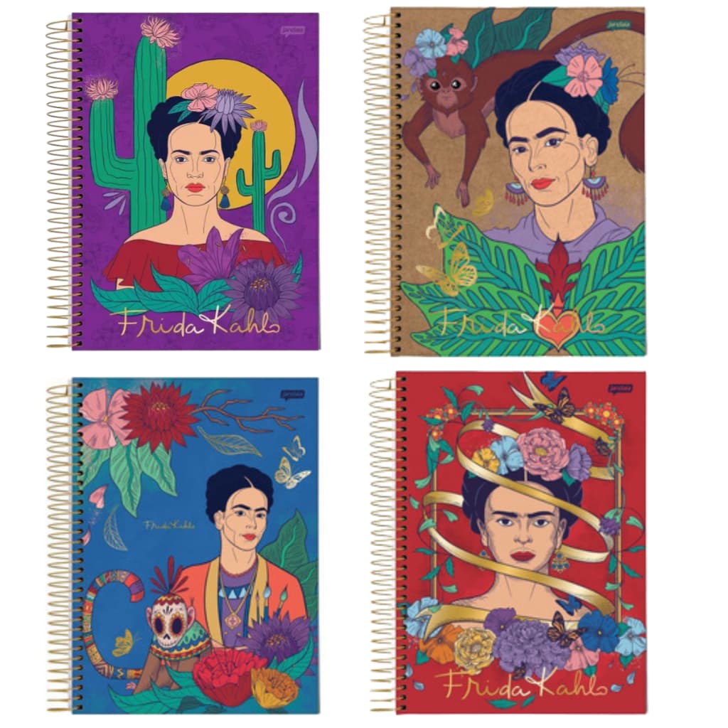 Caderno Universitário Frida Kahlo 80 Folhas