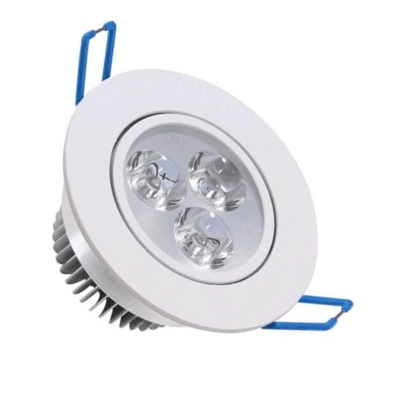 Spot Led 3W Embutir Redondo  Branco Frio 6500k/Verde/Vermelho Bivolt