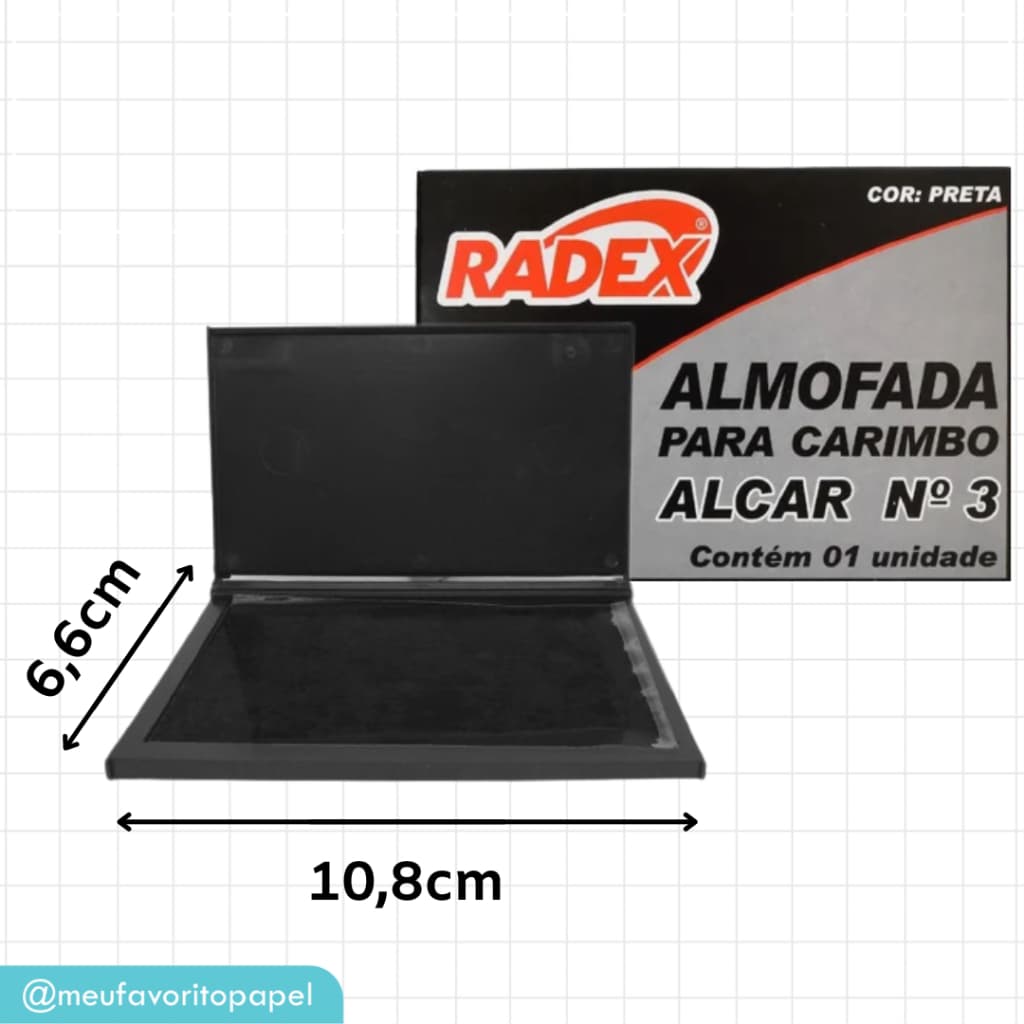 Almofada Carimbo Grande N3 Tinta para Carimbo Carimbos de Madeira Carimbeira Tinta para Carimbos