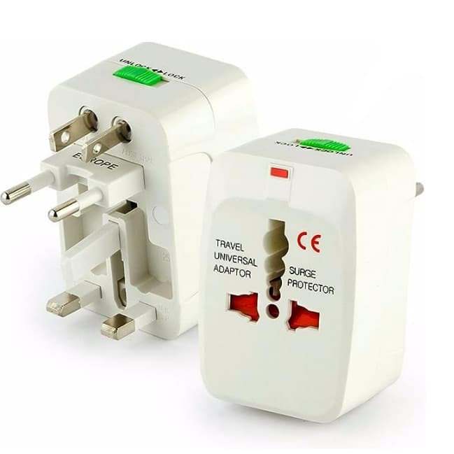 Adaptador Tomada Universal Para Viagem Ásia, Europa, África e Etc.