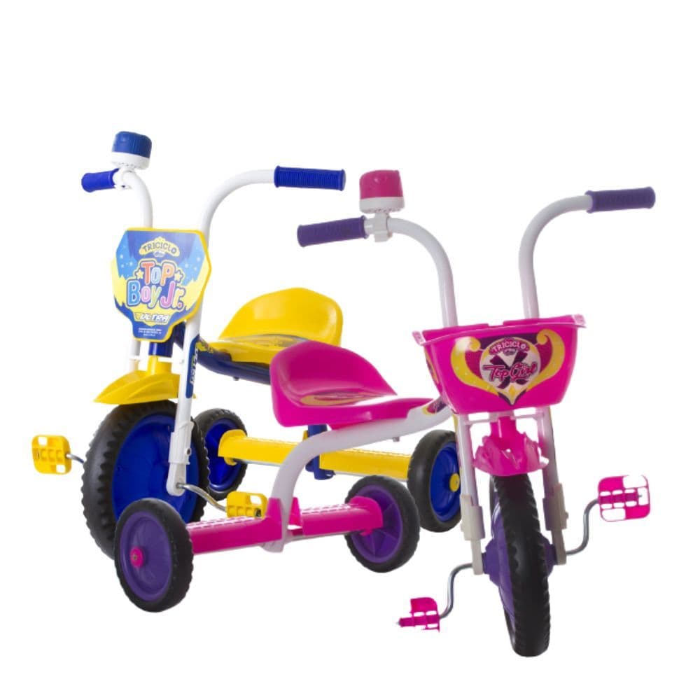 Triciclo Velotrol Infantil Menino e Menina Ultra Bike Para Criança Top Boy Girl Com Buzina