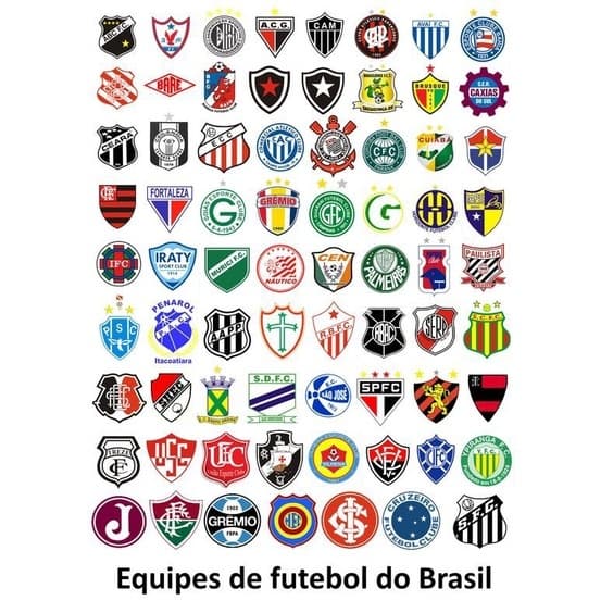 adesivos de times 10 unidades 7cm de altura x largura porporcional -  vinil autocolante