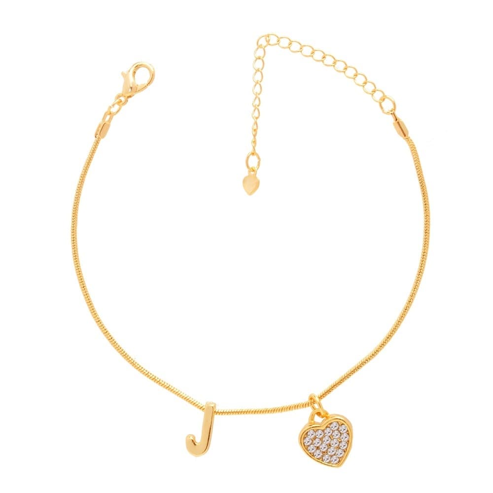 Kit 20 Pulseiras Madrinhas Com Coração Folheadas A Ouro 18k