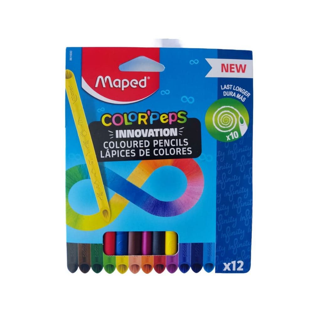 Sensacional Lapis Infinito Lapis De Cor 12 Cores Infinity Color Peps Longa Duração 10X Mais