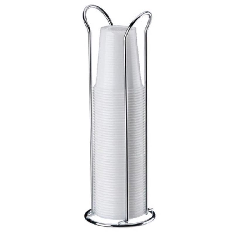 Suporte De Copos Descartáveis 200Ml Organizador Porta Copo Dispenser Cromado Água