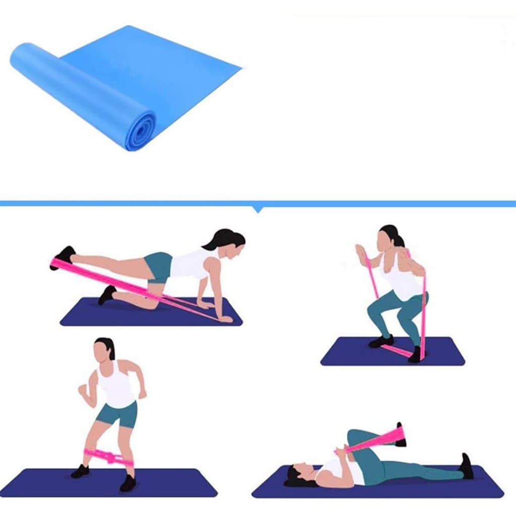 10 Faixa Elástica Fisioterapia Academia Thera Band Para Exercícios Multifuncionais