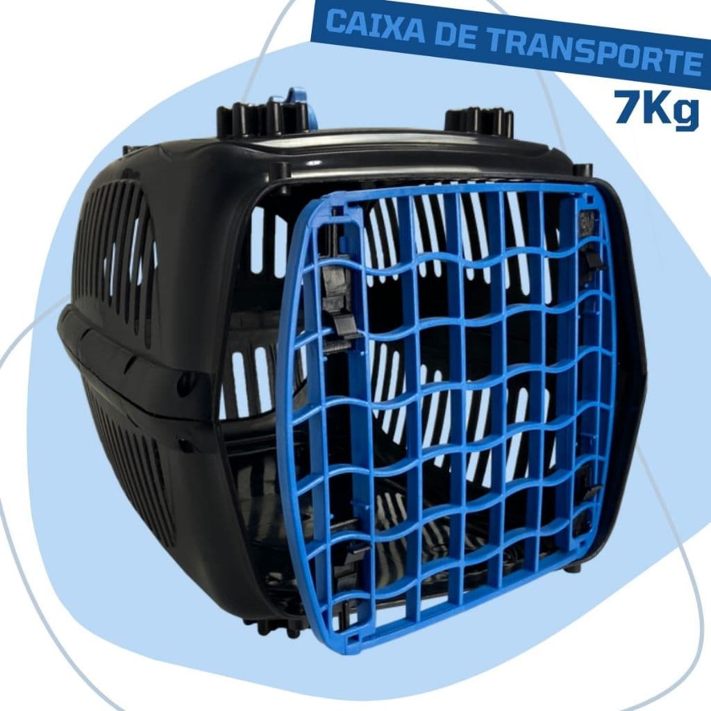 Caixa de Transporte Para Cachorro Gato N3 COM PISO Pet Médio Grande Porte 7kg