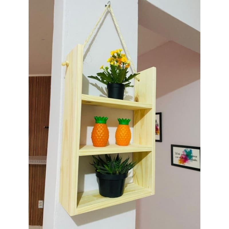 Nicho Organizador Com Corda Sisal Multiuso