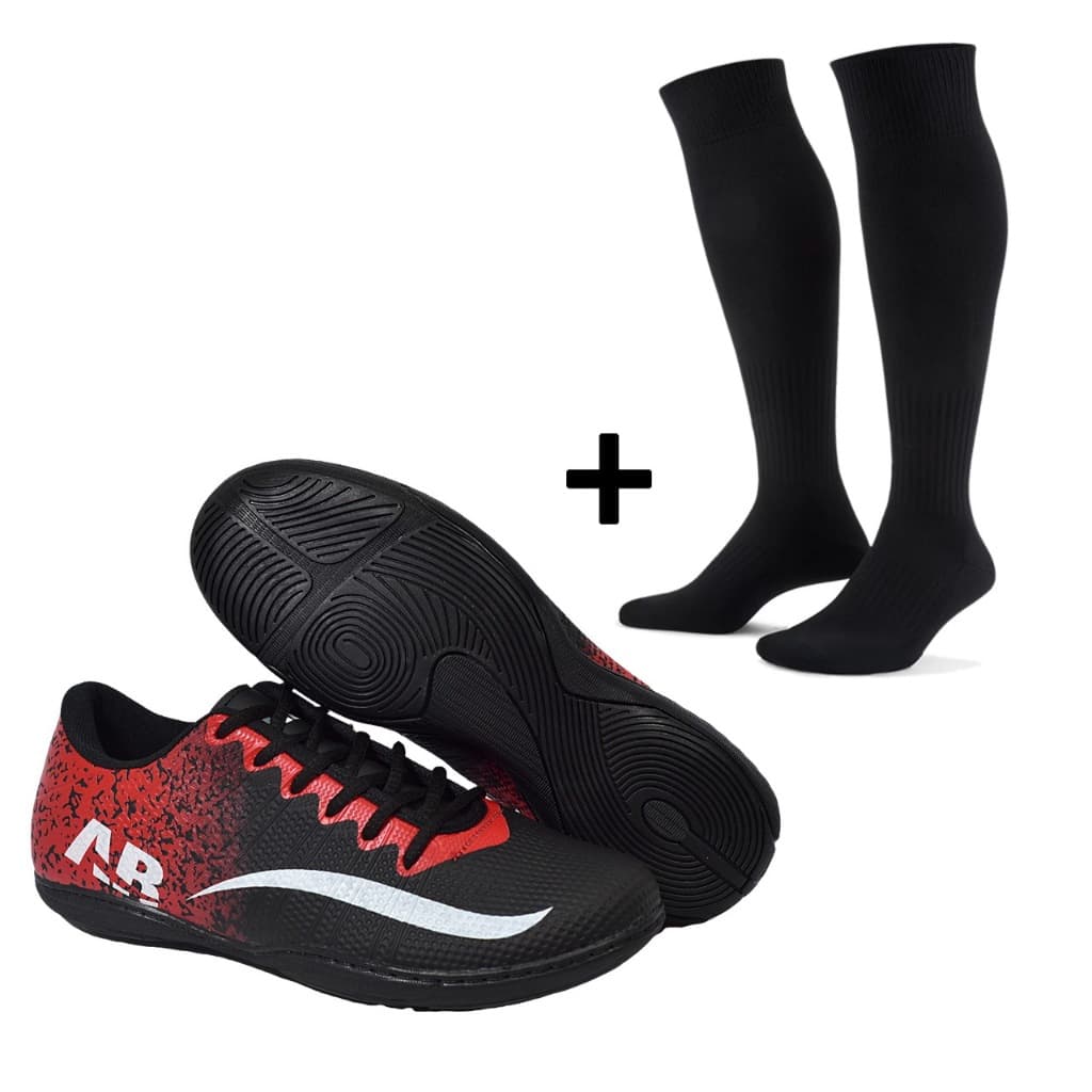 Combo Tenis + Meião Futsal Masculino e Feminino Resistente Confortável Leve  Envio Rápido  Oferta