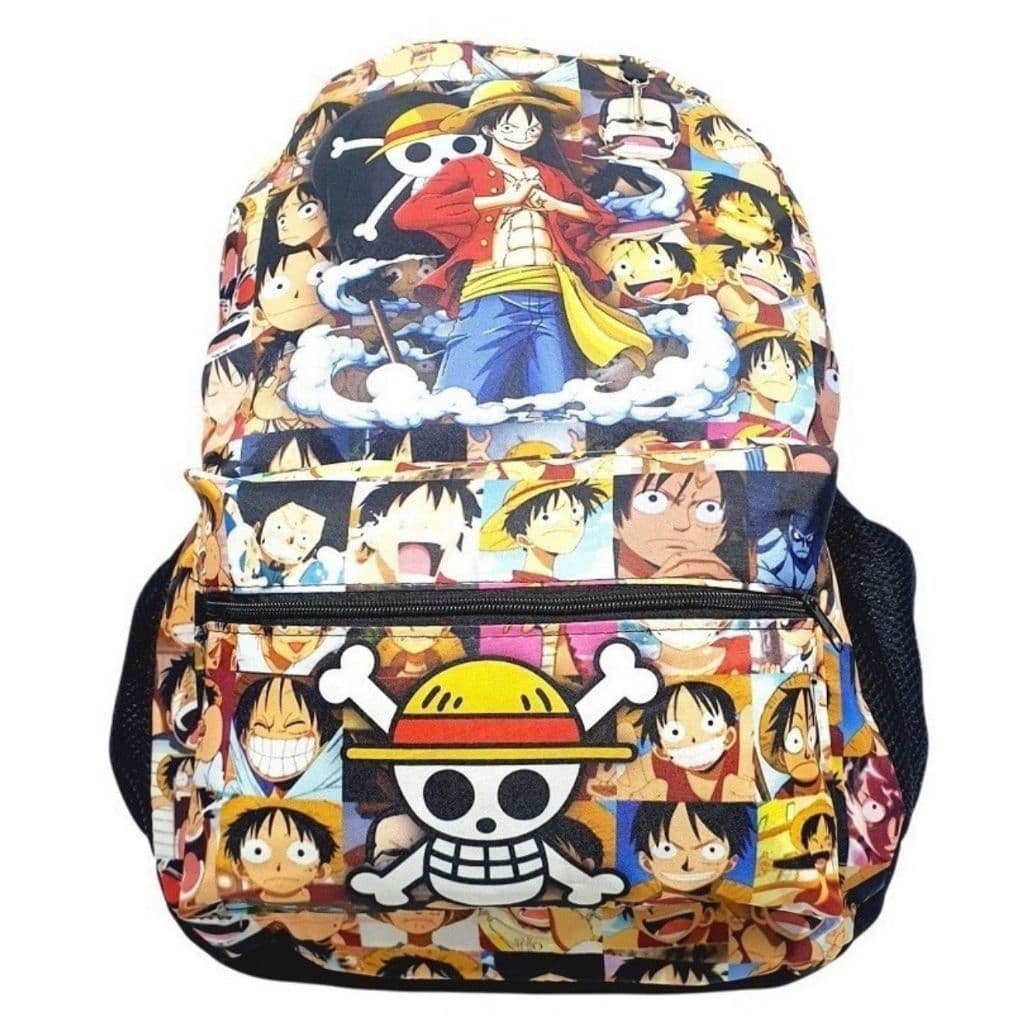 Mochila One Piece Costa Luffy Monckey juvenil escolar infantil
