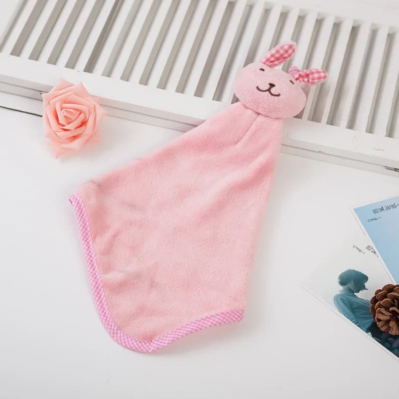 Toalha De Mão Bebê Com Desenho De Coelho De Pelúcia Para Cozinha