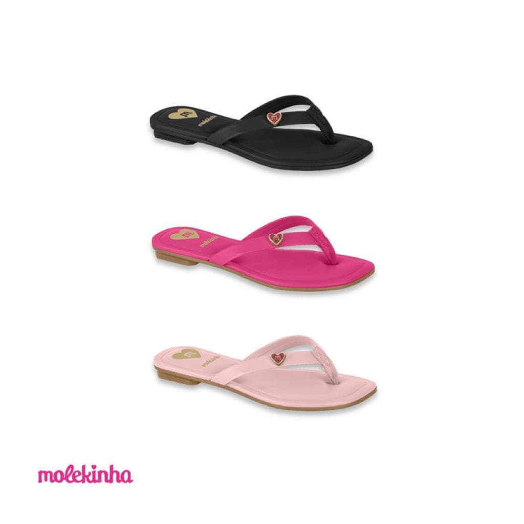 Sandália Rasteirinha Molekinha Infantil Menina - 2354.100