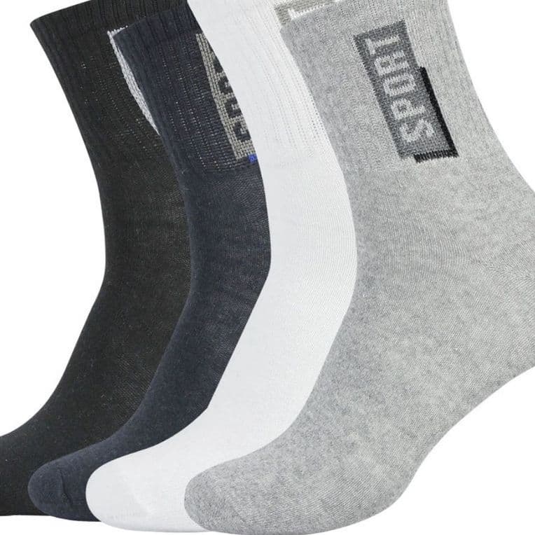Kit 3 Pares Meia Algodão Cano Longo Sport Conforto Masculina Dia a Dia