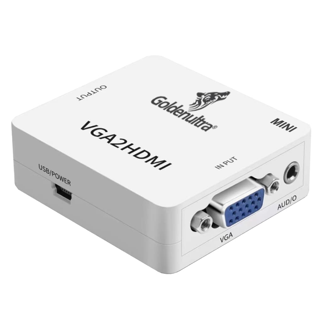 Adaptador Conversor de Vídeo com Audio VGA2HDMI - VGA para HDMI Tv Monitor Notebook