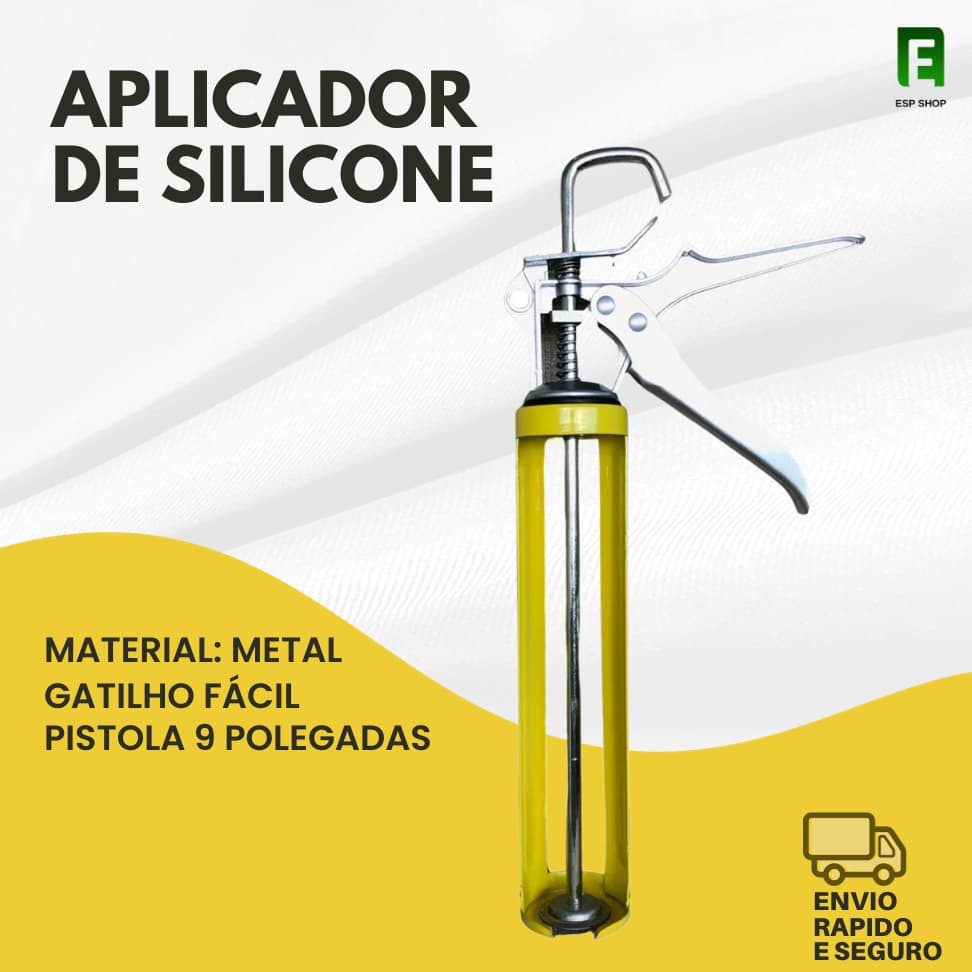Aplicador de Silicone Profissional Pistola 9 Polegadas Oferta Resistente Alta Pressão Cola Selente Vedação