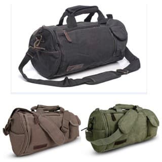 Bolsa Feminina Transversal Academia Pratica Casual Masculina Lona KVN33