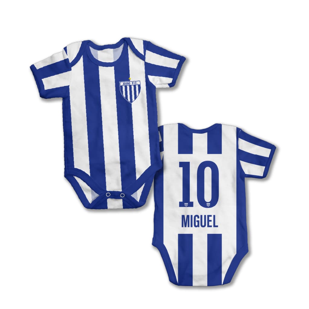 Body bebê personalizado com nome Avaí