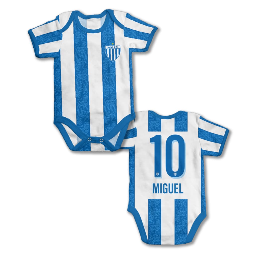 Body bebê personalizado com nome Avaí modelo 2