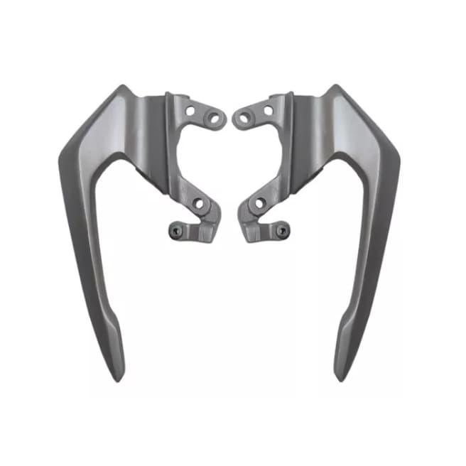 Alca Traseira Titan 160 2016 2017 Em Aluminio Cinza Par