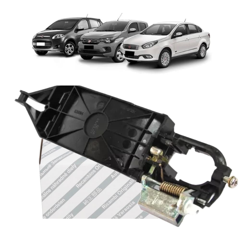 Suporte Base Maçaneta Dianteira ou Traseiras Esquerda Mobi Grand Siena Novo Palio Original