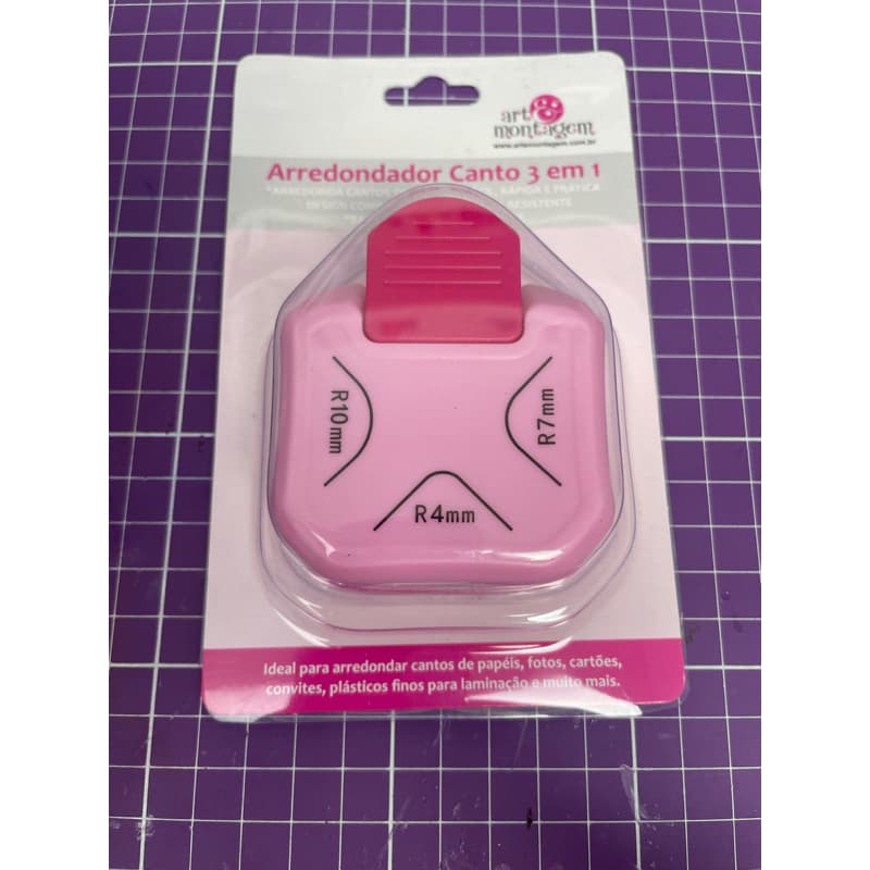 Perfurador De Arredondador De Canto 3 Em 1 Cortador De Canto De 4 mm 7 mm 10 mm De 3 Vias