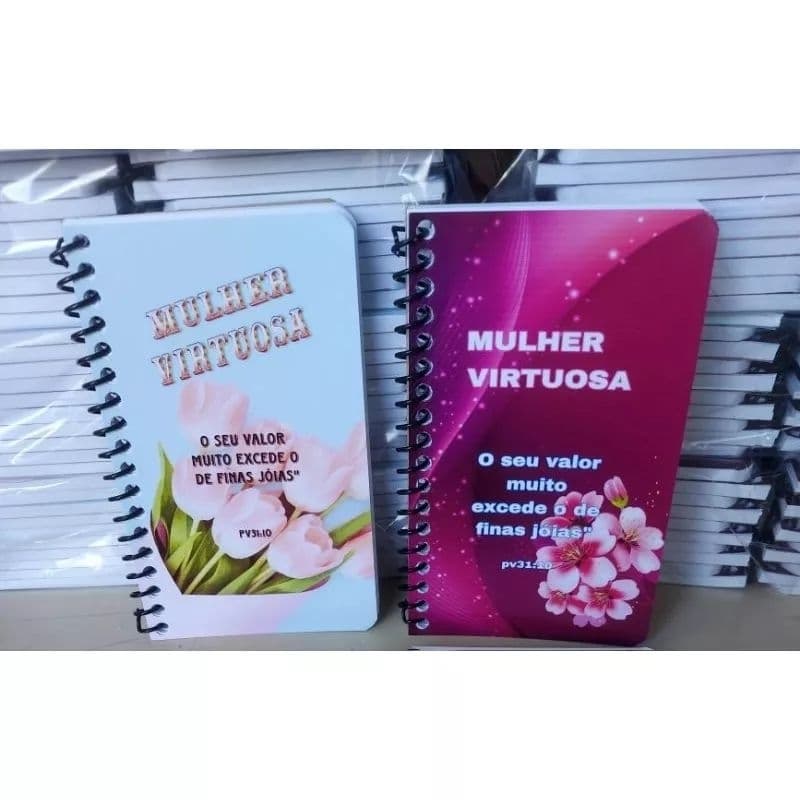 15 caderneta mulher virtuosa lembrancinhas evangélicas