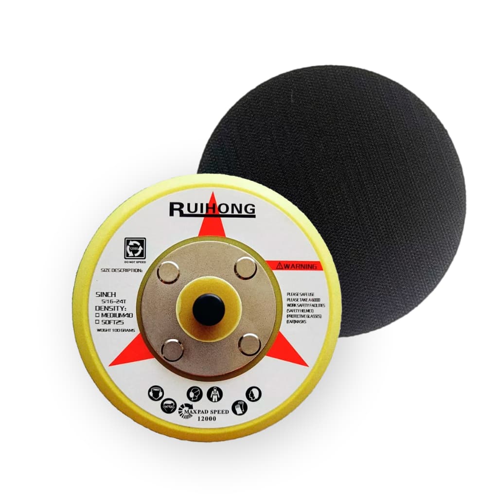 Base Suporte 100mm 4 Polegadas para Lixadeira Pneumática Sem Furo com Velcro