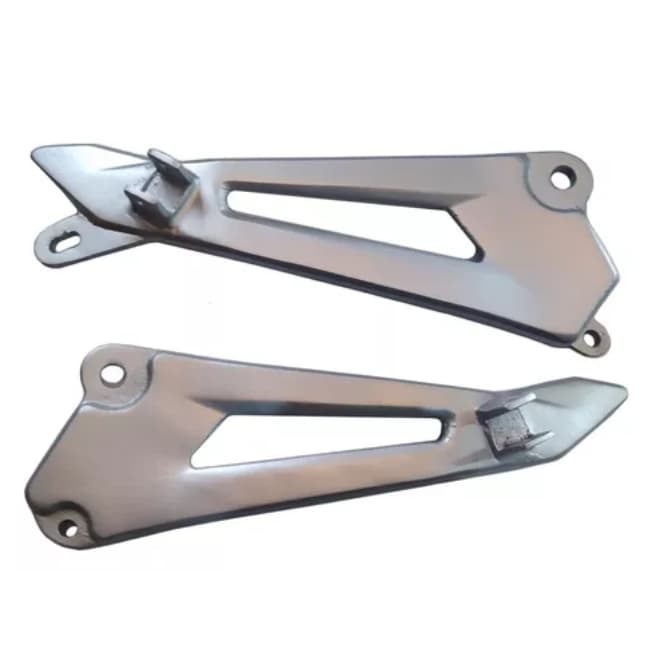 Suporte Pedaleira Bacalhau Ybr 125 Até 2008 Cinza Par