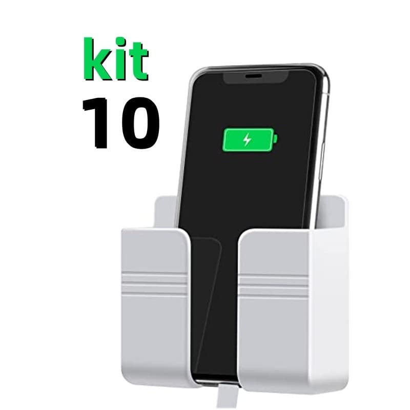 KIT 3 A 10 Suporte Multiuso De Parede Para Celular Controle Plástico Para Carregar Celular
