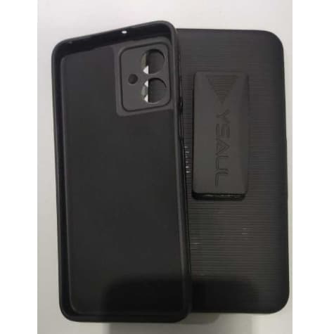 Capa Suporte de Cintura para Motorola Moto G54 com capa camurça