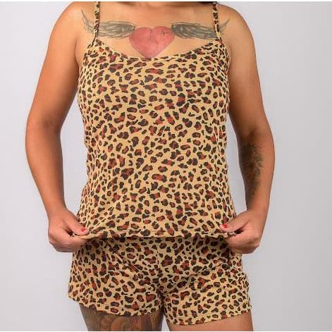 Baby Doll Feminino Adulto Liganete Pijama Tecido Geladinho Estampado Confortável