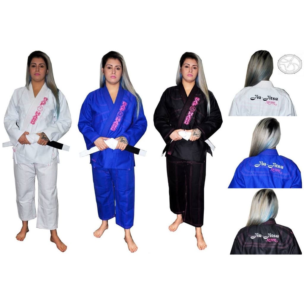 Kimono Trançado Jiu-jitsu "Pink Line"
