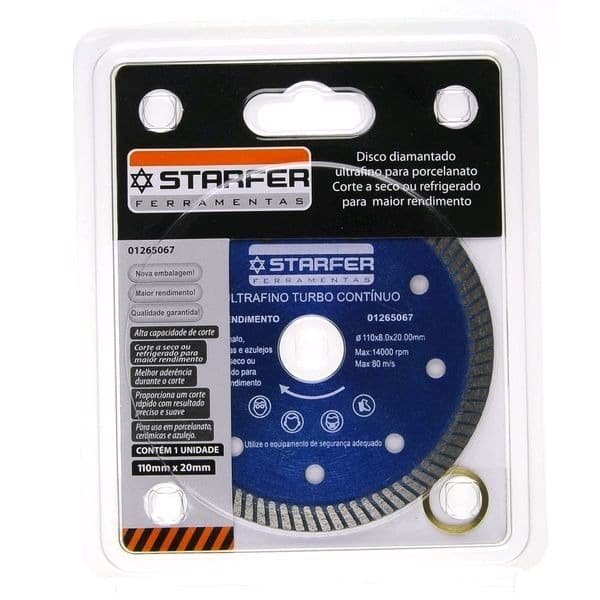 Disco de Corte Diamantado Porcelanato Profissional Starfer