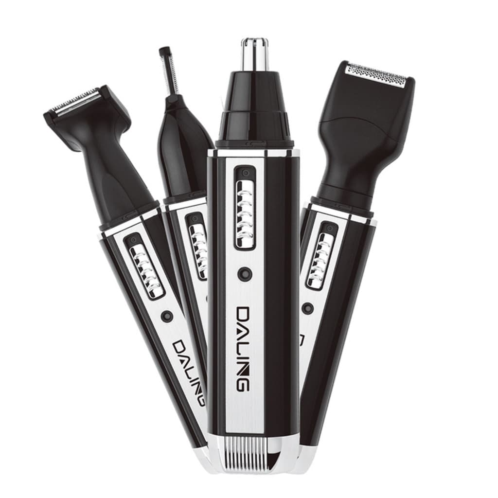 Aparador de Pelos Nariz Sobrancelhas Orelhas Barba Recarregável 4 em 1 Daling DL-7003 Bivolt