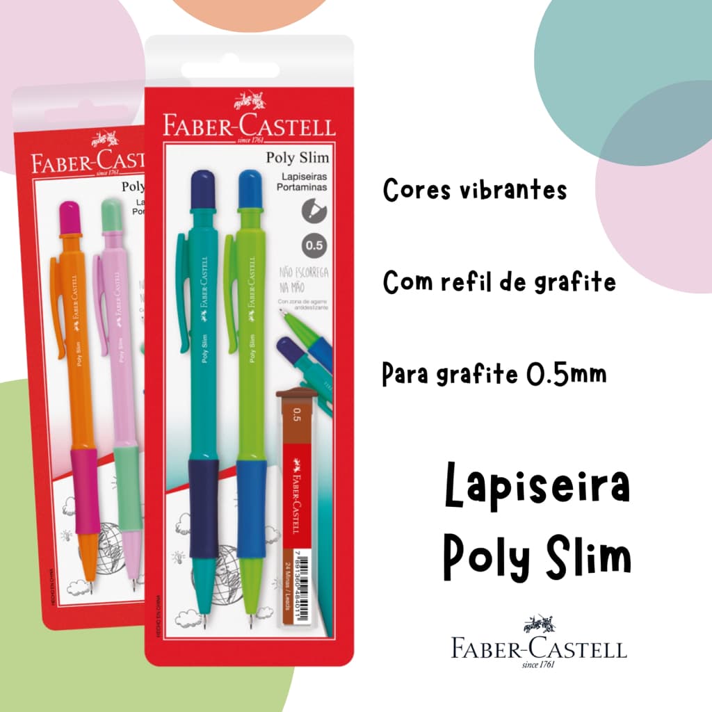 Lapiseira Poly Slim 0.5 com Refil - FABER-CASTELL (0,5mm)