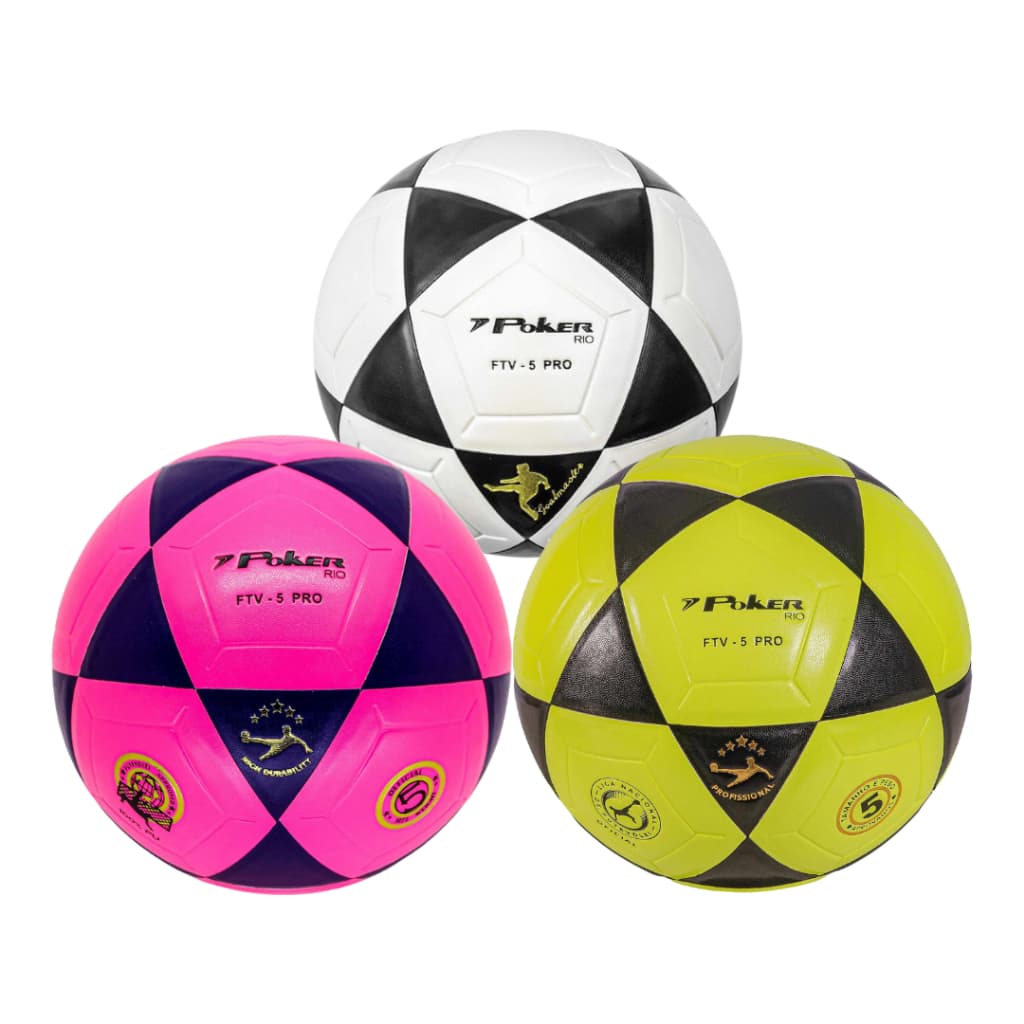 Bola de Futevôlei Poker Rio Original - Futevolêi, Altinha e Futmesa - Escolha a Cor Praia Areia Oficial