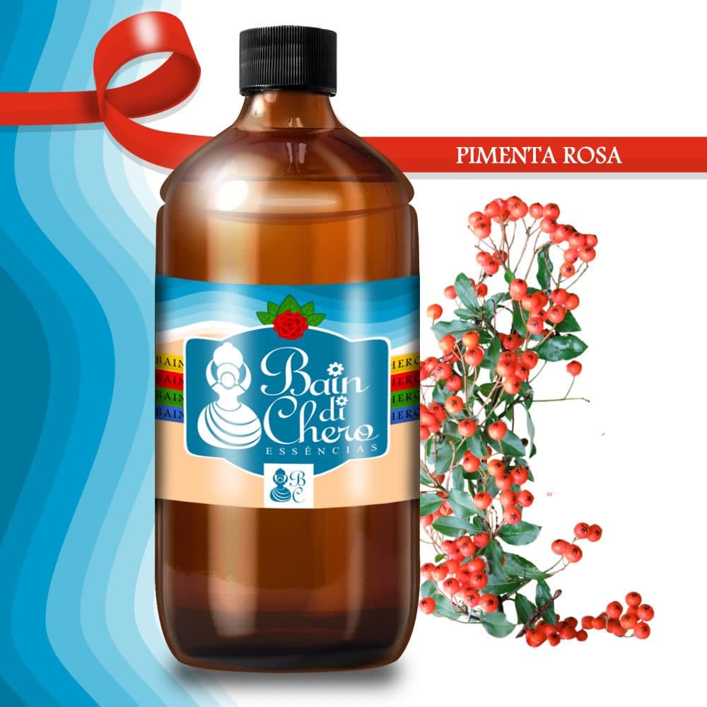 Essência Aromática Concentrada P/ Velas e Cold e Hot Process - Pimenta Rosa 500ml/1Litro