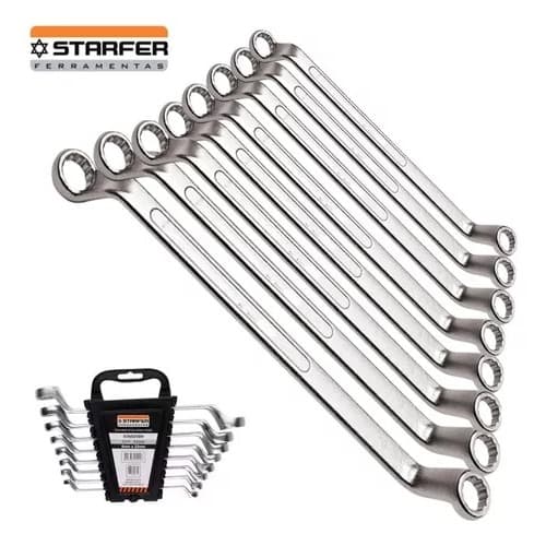 Jogo de Chaves Estrela 6 a 22mm 8 peças Starfer Profissional Resistente