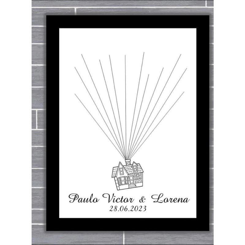 Quadro Decorativo Recepção De Casamento Árvore Digitais