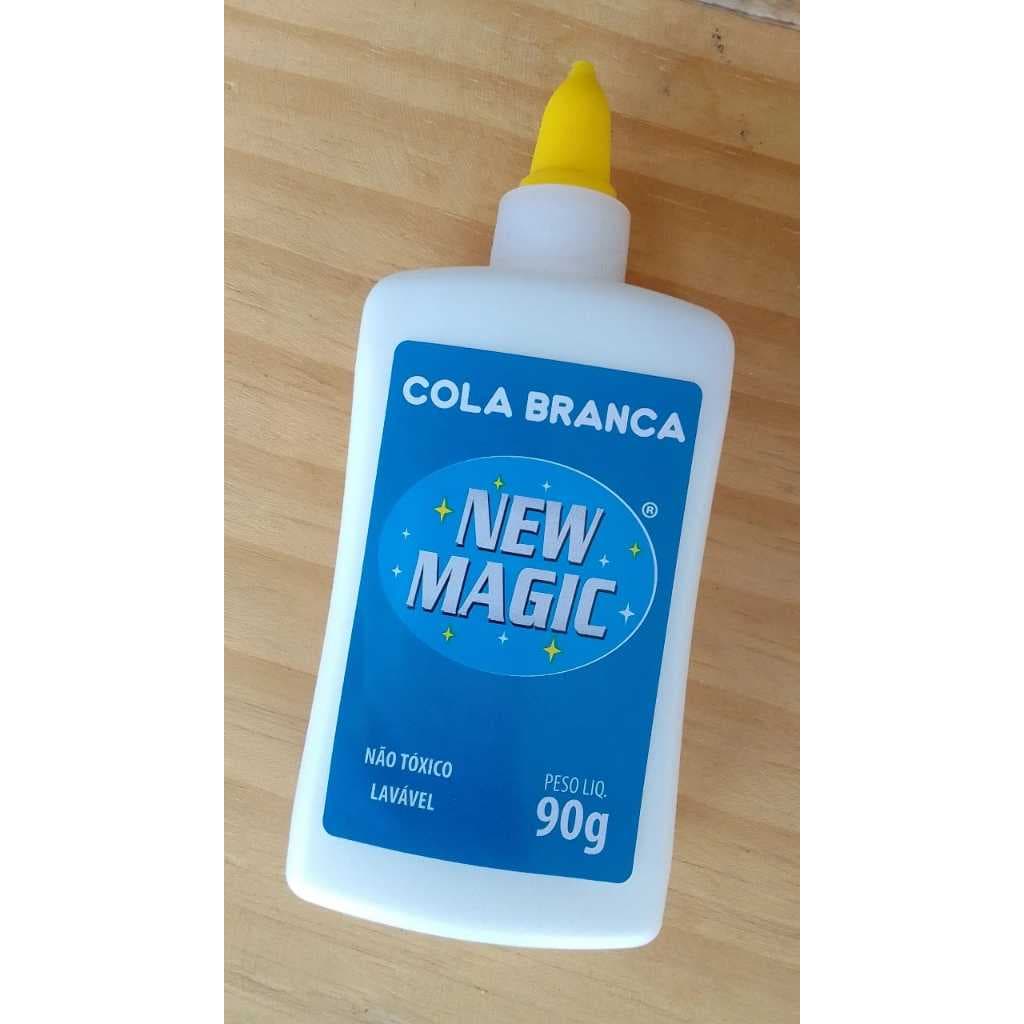 Cola Branca New Magic Líquida l Lavável 90gr ' volta as aulas