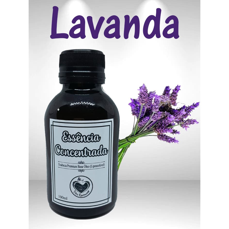Essência Lavanda Concentrada 100ml Base Óleo Perfumaria Aromatizadores Difusores Saboaria Velas