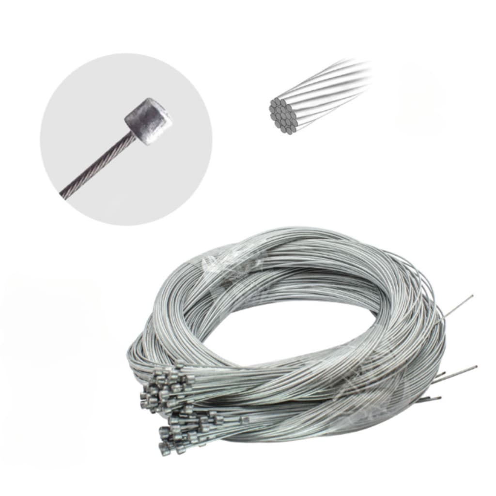 Kit 5 cabo de aço para cambio dianteiro/ traseiro 1900mm x 1.2mm x 19 fios