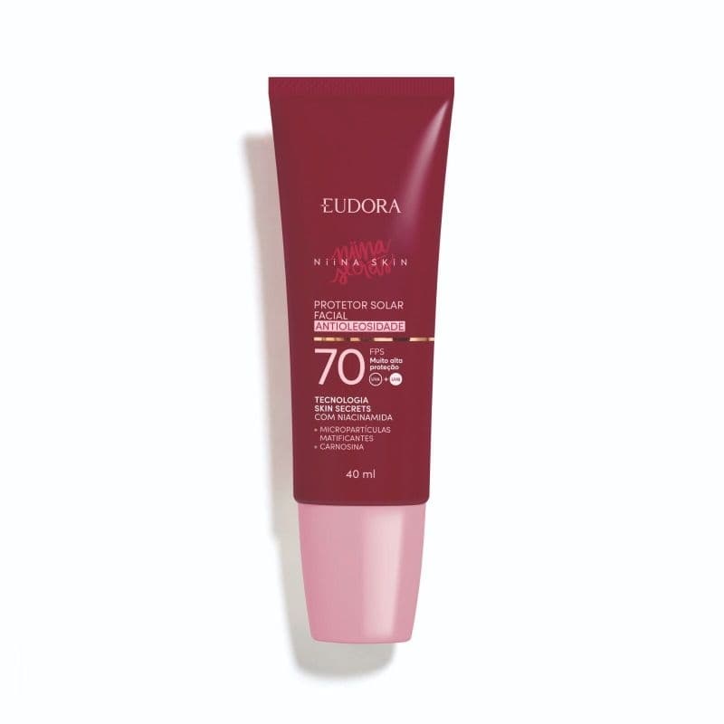 Protetor Solar Facial Antioleosidade FPS 70 Niina Skin 40ml